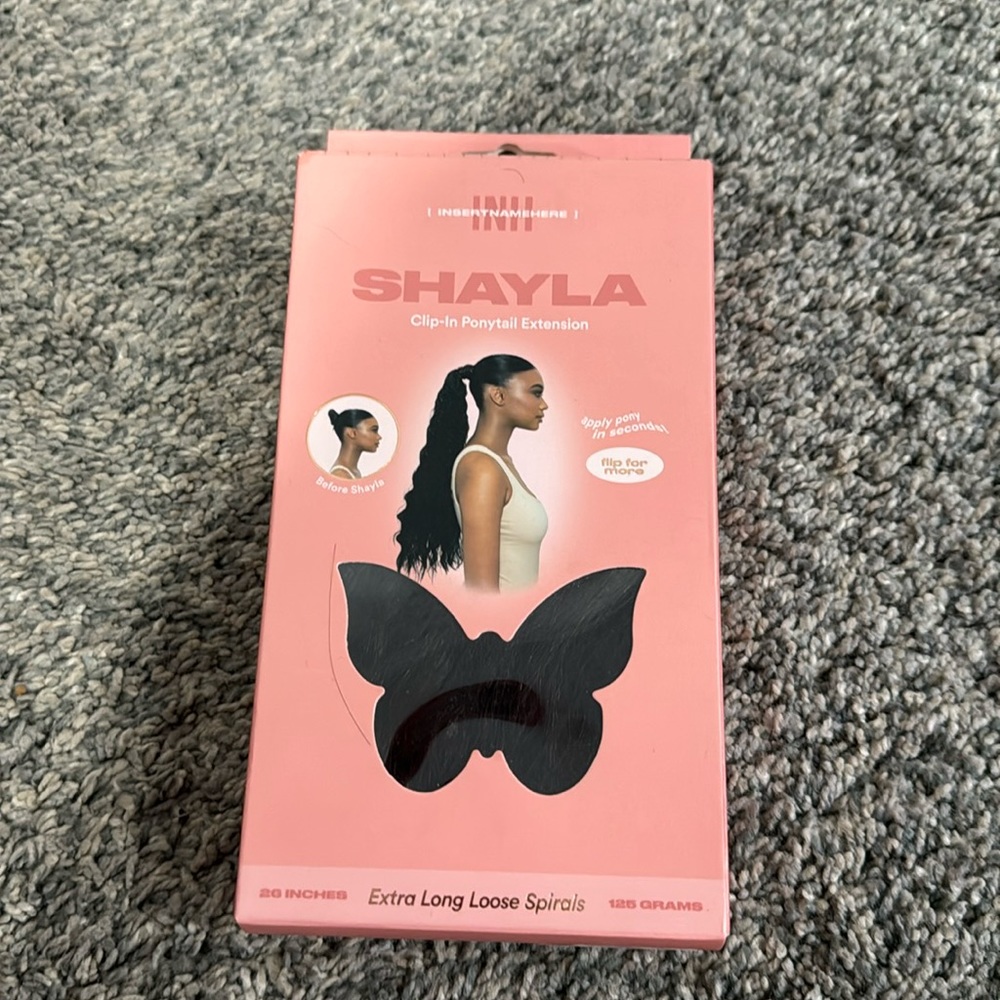 Never used Shayla Clip-In Ponytail Extension Dark Brown